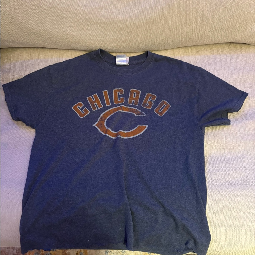Vintage Chicago bears Graphic T-Shirt in Blue and Orange (forte 22)